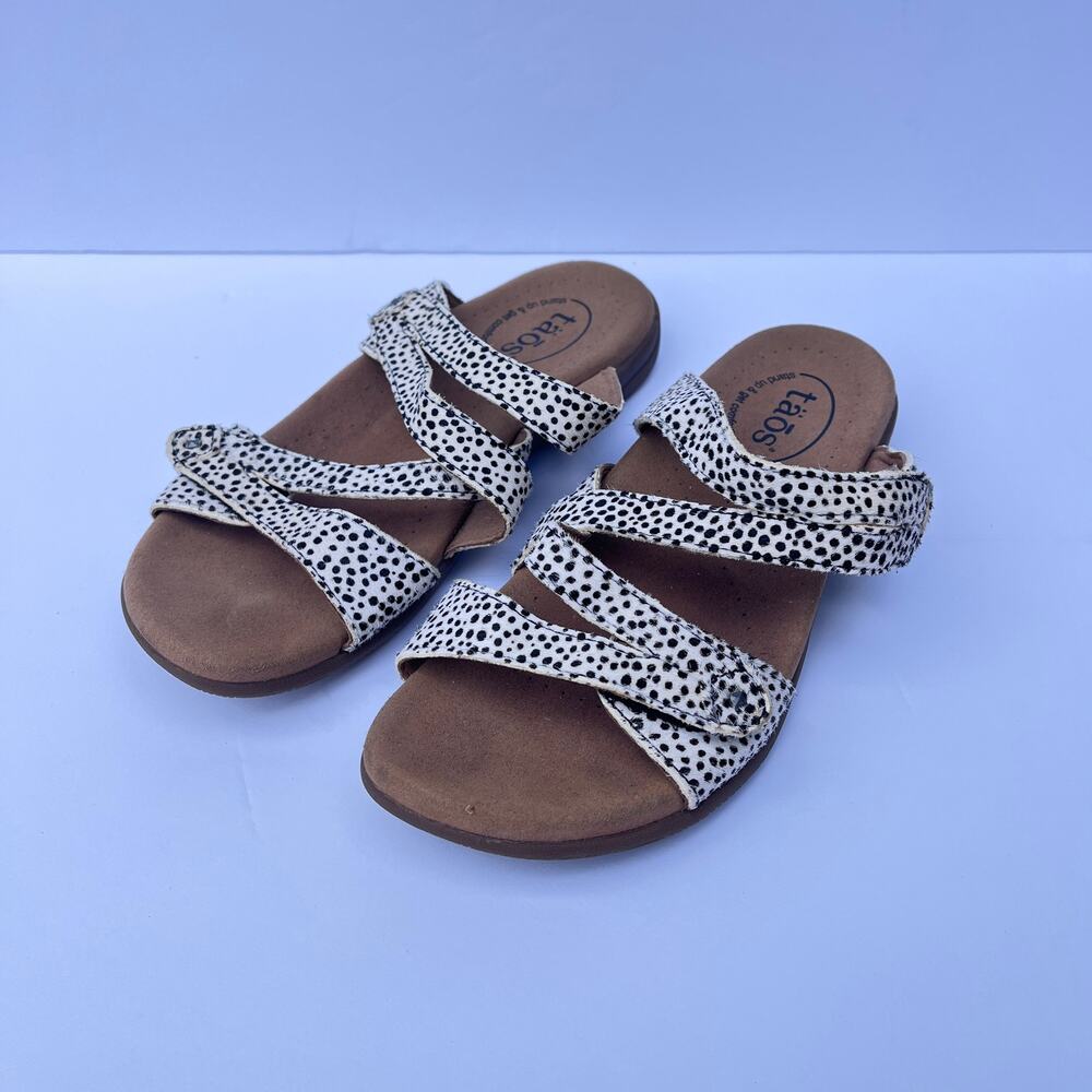 Taos Double U Leopard Print Strappy Sandals size 6